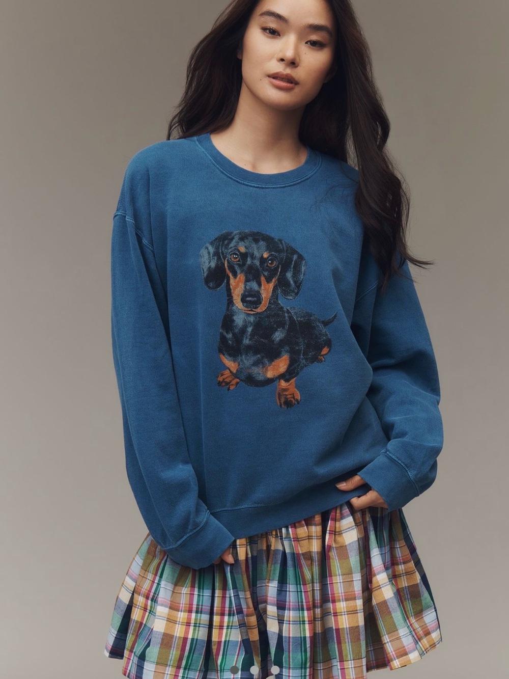 Anthropologie dachshund crewneck
